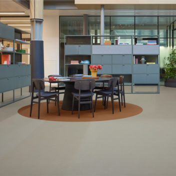 Medium-Marmoleum decibel 370635 concrete beton 337035 walton terracotta